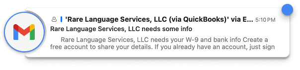 QuickBooks Email